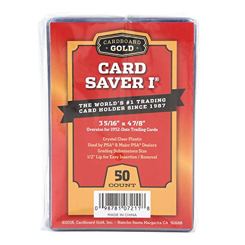 Cardboard Gold カードボードゴールド カードセーバー1 - 半硬質カードホルダー PSA/BGS推奨商品 提出用 - 50枚パック ポケカPSA鑑定 ポケモンカード PSA